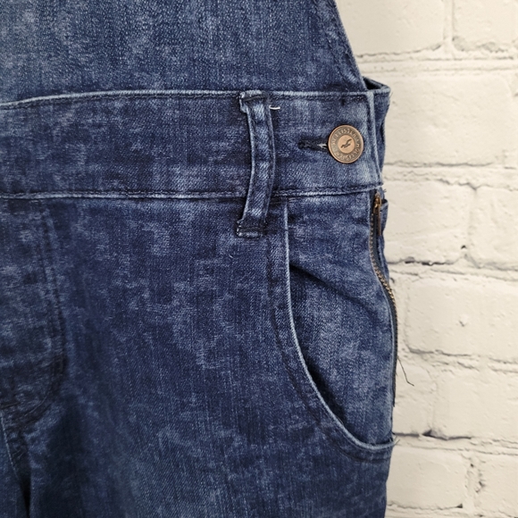 HOLLISTER | aztec printed denim jean overalls - Picture 3 of 4